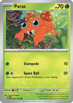 Paras 046/165 - Common-Kantocards