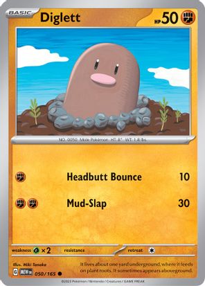 Diglett 050/165 - Common-Kantocards