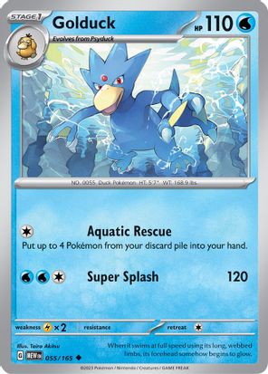 Golduck 055/165 - Uncommon-Kantocards