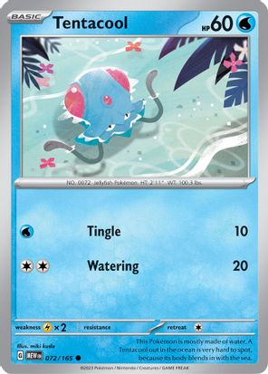 Tentacool 072/165 - Common-Kantocards