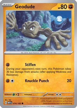 Geodude 074/165 - Common-Kantocards