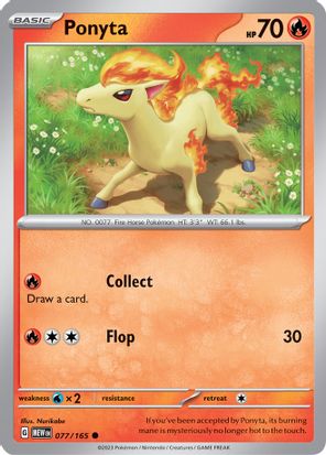 Ponyta 077/165 - Common-Kantocards