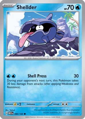 Shellder 090/165 - Common-Kantocards