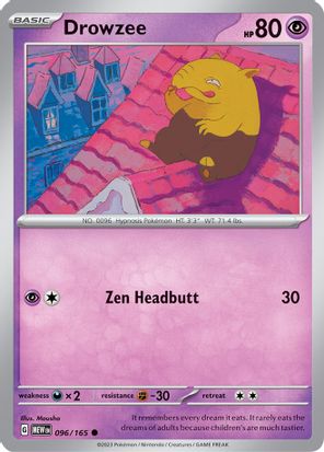 Drowzee 096/165 - Common-Kantocards