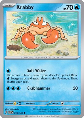 Krabby 098/165 - Common-Kantocards