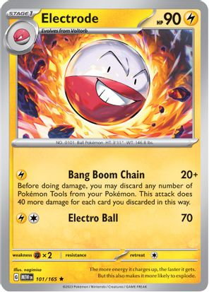 Electrode 101/165 - Rare - Holo-Kantocards