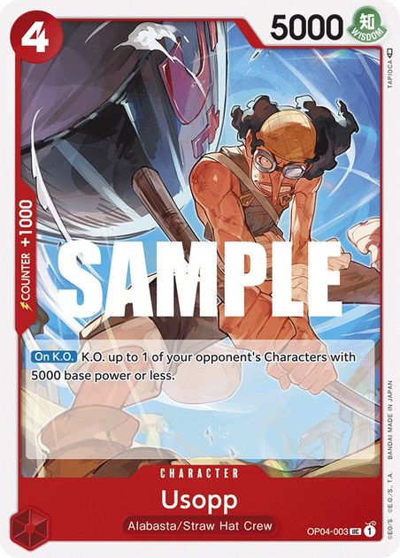 Usopp - Uncommon - OP04-003-Kantocards