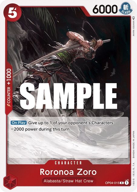 Roronoa Zoro - Rare - OP04-015-Kantocards