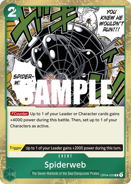 Spiderweb - Rare - OP04-035-Kantocards