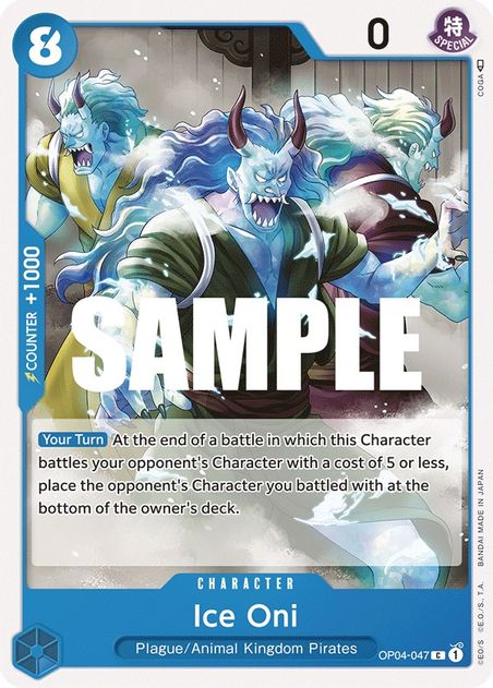 Ice Oni - Common - OP04-047-Kantocards