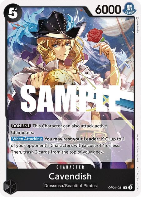 Cavendish - Rare - OP04-081-Kantocards