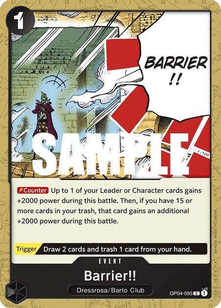 Barrier!! - Common - OP04-095-Kantocards