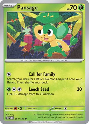 Pansage 004/182-Kantocards