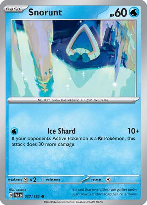 Snorunt 037/182 Reverse Holo-Kantocards