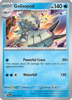 Golisopod 049/182 - Rare - Holo-Kantocards
