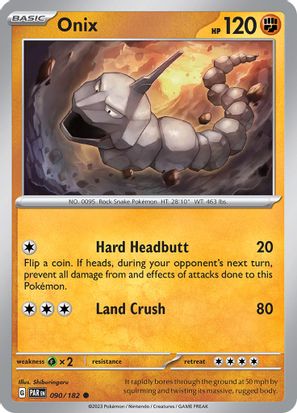 Onix 090/182 - Common - Reverse Holo-Kantocards