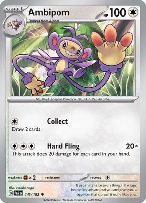 Ambipom 146/182 - Uncommon - Reverse Holo-Kantocards