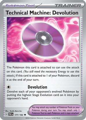 Technical Machine: Devolution 177/182 - Uncommon - Reverse Holo-Kantocards