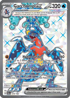 Garchomp ex 219/182 - Ultra Rare-Kantocards