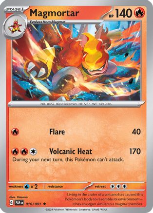 Magmortar 010/091 - Rare - Reverse Holo-Kantocards