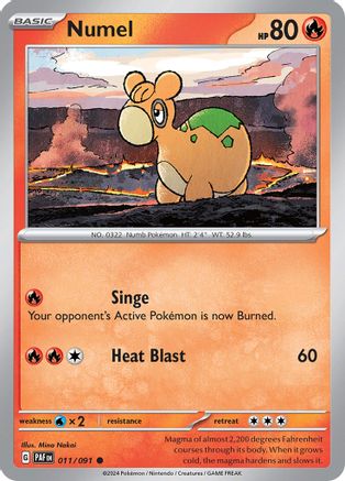Numel 011/091 - Common - Reverse Holo-Kantocards