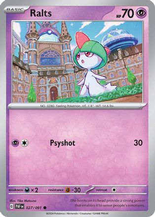 Ralts 027/091 - Common-Kantocards