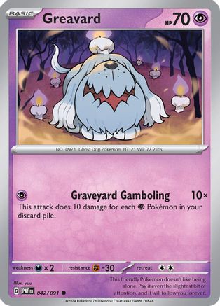 Greavard 042/091 - Common - Reverse Holo-Kantocards