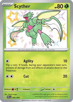 Scyther 095/091 - Shiny Rare-Kantocards