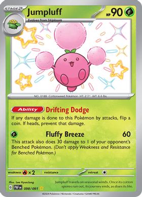 Jumpluff 098/091 - Shiny Rare-Kantocards