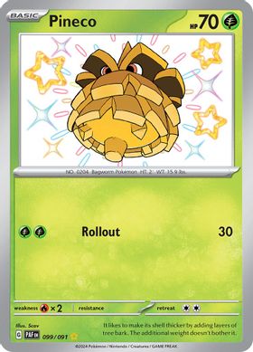 Pineco 099/091 - Shiny Rare-Kantocards