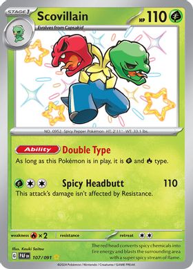 Scovillain 107/091 - Shiny Rare-Kantocards