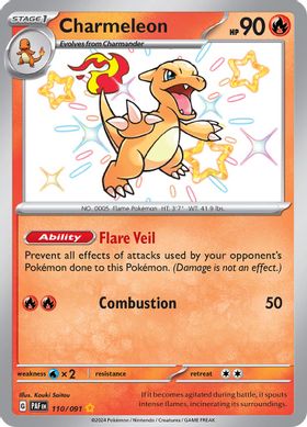 Charmeleon 110/091 - Shiny Rare-Kantocards
