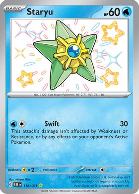 Staryu 118/091 - Shiny Rare-Kantocards