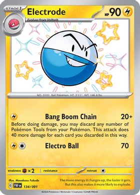 Electrode 134/091 - Shiny Rare-Kantocards
