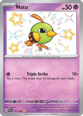 Natu - 151/091 - Shiny Rare-Kantocards