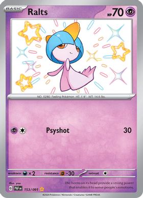 Ralts - 153/091 153/091 - Shiny Rare-Kantocards