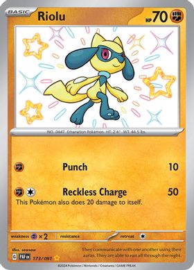 Riolu 173/091 - Shiny Rare-Kantocards