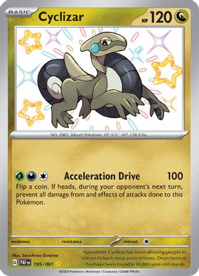 Cyclizar - 195/091 - Shiny Rare-Kantocards