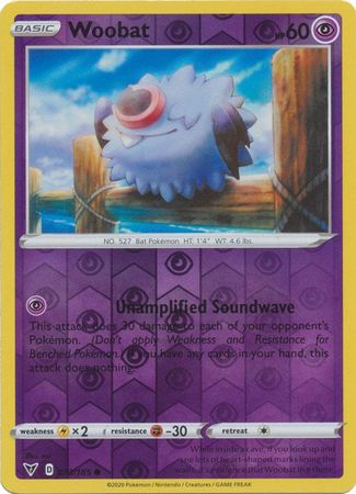 Woobat 073/185 - Reverse Holo-Kantocards