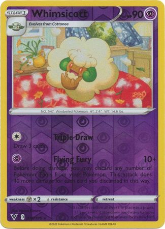 Whimsicott 076/185 - Reverse Holo-Kantocards