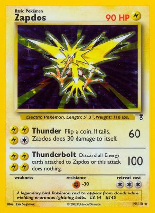 Zapdos 19/110 - Holo-Kantocards
