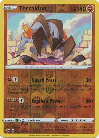 Terrakion 092/185 - Reverse Holo-Kantocards