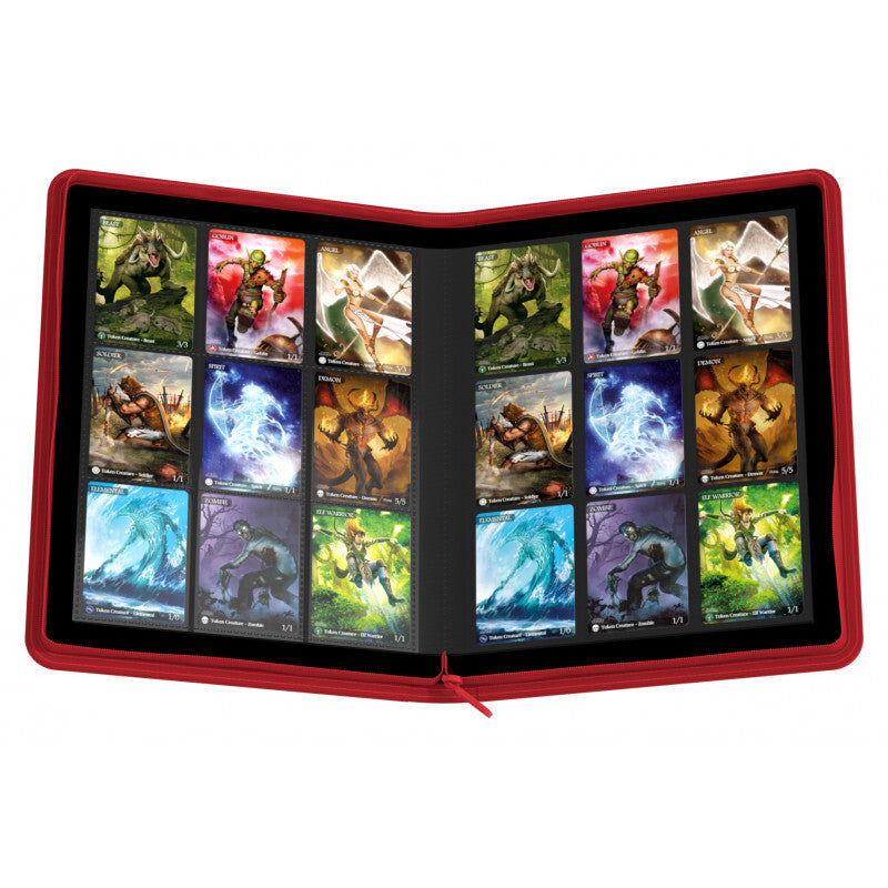 Zipfolio™ 360 – 18-Pocket Xenoskin Red-Kantocards