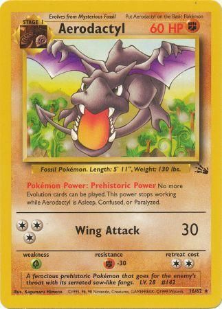 Aerodactyl 16/62-Kantocards