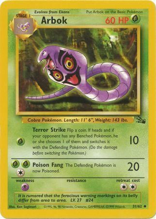 Arbok 31/62-Kantocards