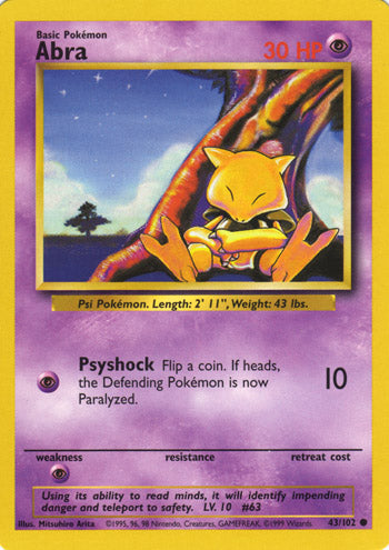 Abra 43/102-Kantocards