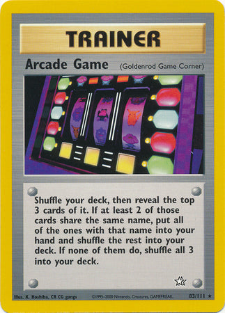 Arcade Game 83/111-Kantocards