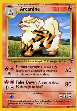 Arcanine 36/110-Kantocards