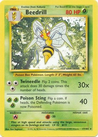 Beedrill 17/102-Kantocards