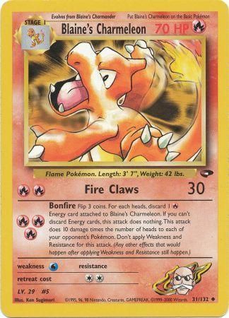 Blaine's Charmeleon 31/132-Kantocards